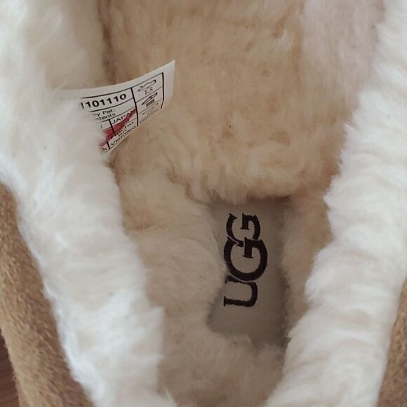 UGG Ascot Slipper Chestnut Suede Wool Comfort Loafer Men's US 11 New - Picture 7 of 12